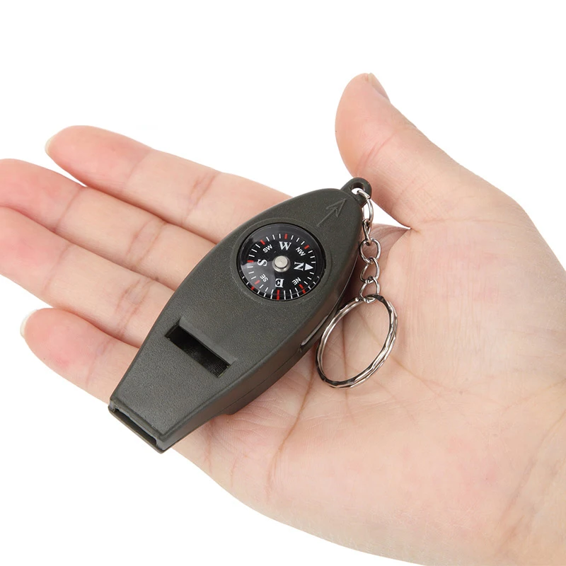 4 in 1 Mini Compass Thermometer Whistle Magnifier Multifunction Outdoor Emergency Survival Tools With Keychain Survival Kits
4 in 1 Mini Compass Thermometer Whistle Magnifier Multifunction Outdoor Emergency Survival Tools With Keychain Survival Kits