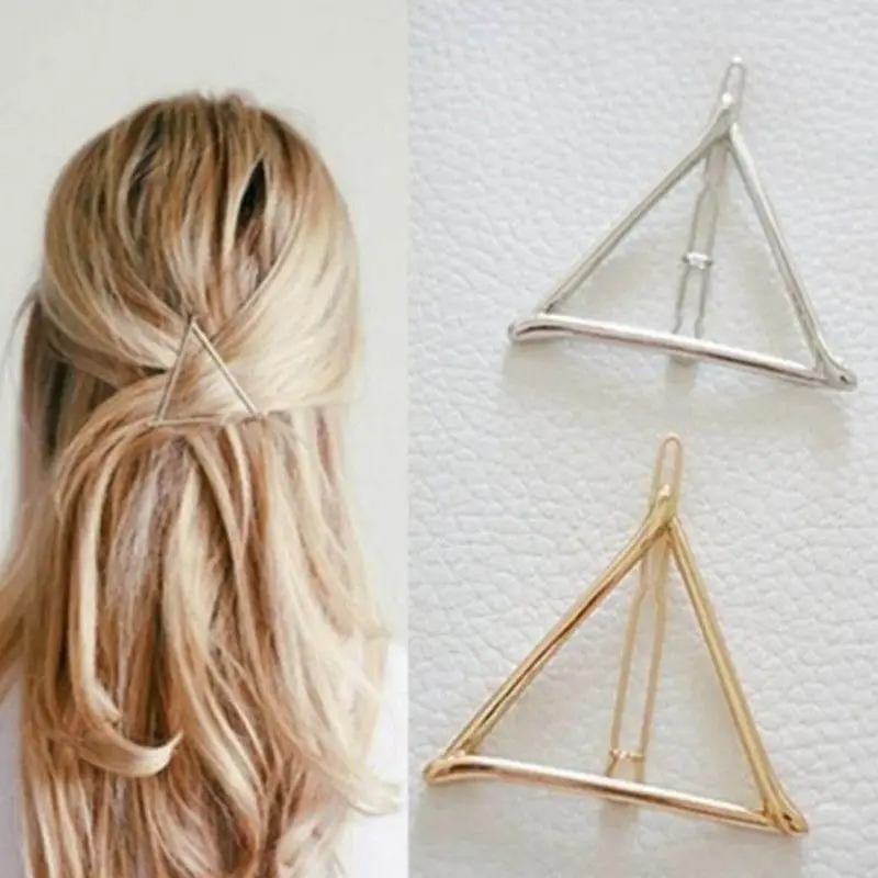 Minimalist New Arrival Elegant Women Korean Simple Design Dainty Gold Silver Hollow Triangle Geometric Metal Hairpin Hair Clip
Minimalist New Arrival Elegant Women Korean Simple Design Dainty Gold Silver Hollow Triangle Geometric Metal Hairpin Hair Clip