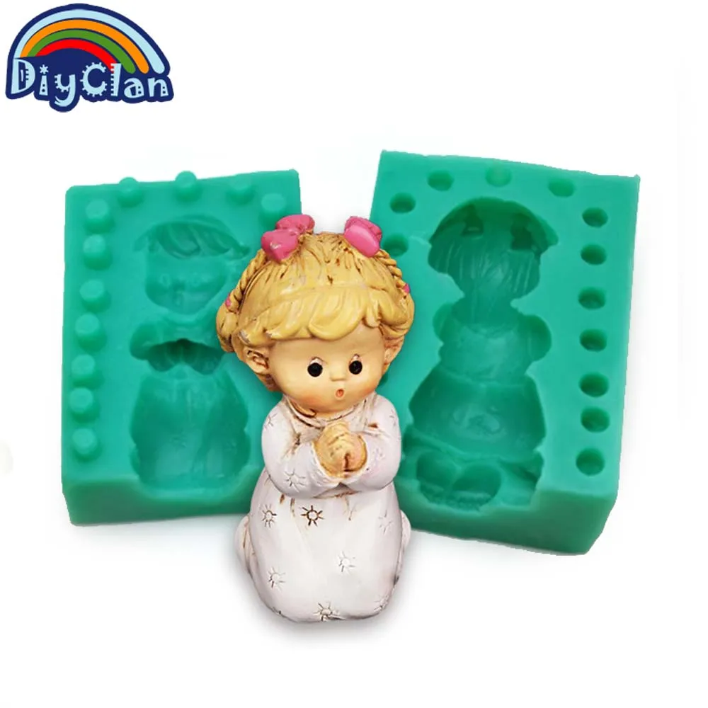 3D Little girl silicone mold for ramadan cake decoratiion eid Praying girl handmade candle soap chocolate mold S0529NH
3D Little girl silicone mold for ramadan cake decoratiion eid Praying girl handmade candle soap chocolate mold S0529NH