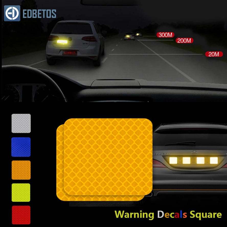 Reflective Car Sticker Square Diamond Tape Safety Warning Mark Decal Notice Bicycle Pegatinas Automovil Coche Araba Aksesuar
Reflective Car Sticker Square Diamond Tape Safety Warning Mark Decal Notice Bicycle Pegatinas Automovil Coche Araba Aksesuar