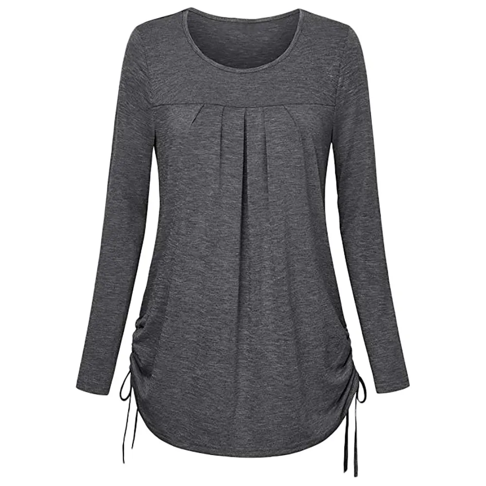 Feitong Women Ladies Casual Button T-Shirt Tops Plus Size Solid Long Sleeve Round Neck Tops Tee Shirts camisas mujer 2019 New
Feitong Women Ladies Casual Button T-Shirt Tops Plus Size Solid Long Sleeve Round Neck Tops Tee Shirts camisas mujer 2019 New