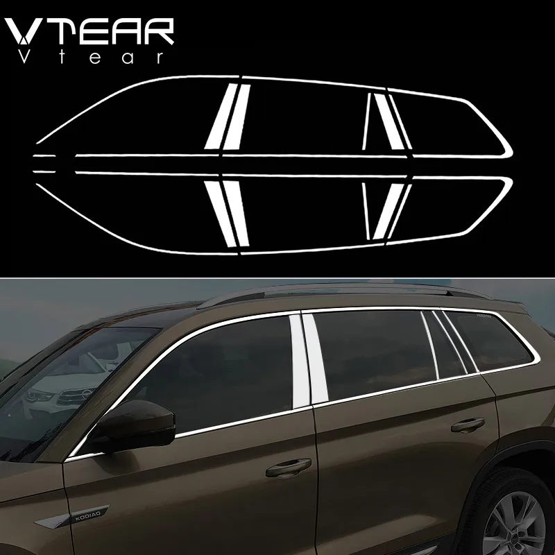 Vtear For Skoda Kodiaq styling car window decorative trim cover stainless steel external posts frame exterior car-styling 2019
Vtear For Skoda Kodiaq styling car window decorative trim cover stainless steel external posts frame exterior car-styling 2019