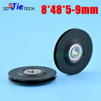10pcs 8*48*5 -9mm groove V slot U, 2mm thin line guide wheel, nylon wheel, 608 bearing rolling pulley
10pcs 8*48*5 -9mm groove V slot U, 2mm thin line guide wheel, nylon wheel, 608 bearing rolling pulley