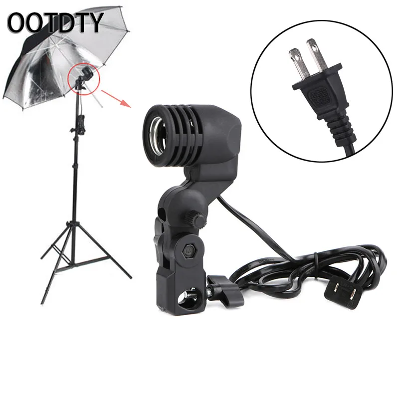 OOTDTY Camera Flashes Accessories E27 Single Head Photo Lighting Bulb Lamp Holder Flash Umbrella Bracket US Plug
OOTDTY Camera Flashes Accessories E27 Single Head Photo Lighting Bulb Lamp Holder Flash Umbrella Bracket US Plug