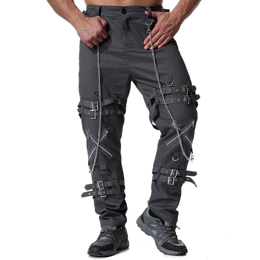 New Men's Trousers Spring and Autumn 2019 Metal Decoration Leisure Male Workwear Trousers Fashion Overalls Clothing Pant
New Men's Trousers Spring and Autumn 2019 Metal Decoration Leisure Male Workwear Trousers Fashion Overalls Clothing Pant