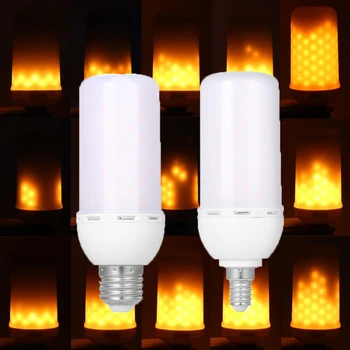 85V-265V 3528SMD E27 E14 LED Corn Bulb Dynamic Flame Effect Fire Lamp Flicker Emulation Christmas decor lights with 2 Modes
85V-265V 3528SMD E27 E14 LED Corn Bulb Dynamic Flame Effect Fire Lamp Flicker Emulation Christmas decor lights with 2 Modes
