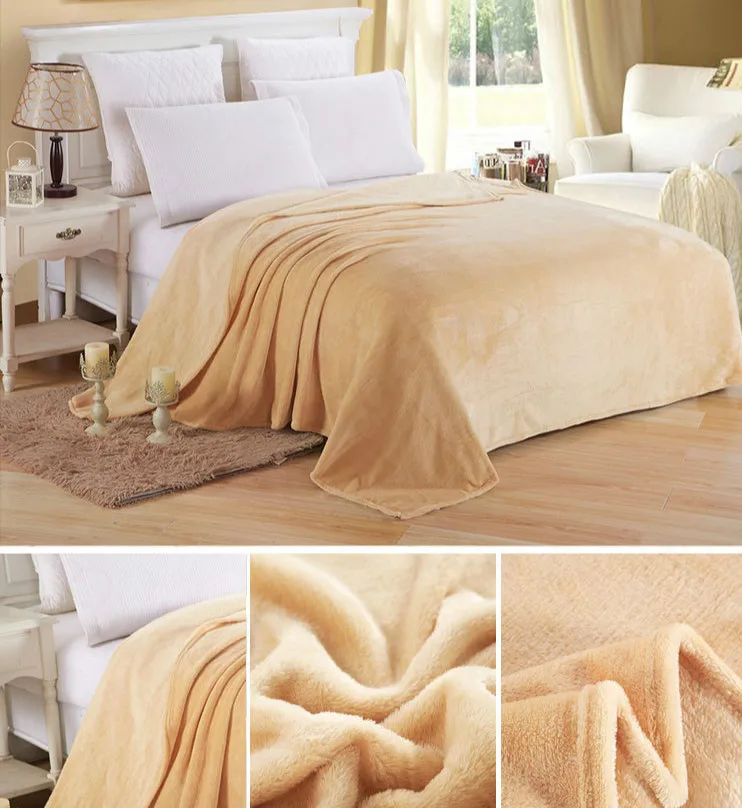 Hot Home Textile Flannel Weighted Blanket Super Warm Soft Blankets Throw On Sofa/Bed/ Travel Patchwork Solid Bedspread
Hot Home Textile Flannel Weighted Blanket Super Warm Soft Blankets Throw On Sofa/Bed/ Travel Patchwork Solid Bedspread