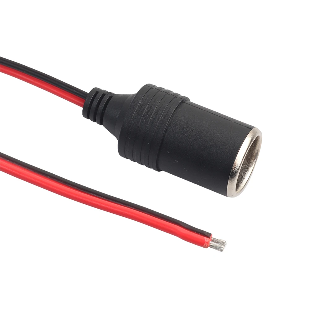 2Pieces Cigarette Lighter Extension Cord Cable Heavy Duty 1feet 12V/24V Car Charger with Cigarette Lighter Socket, 10A