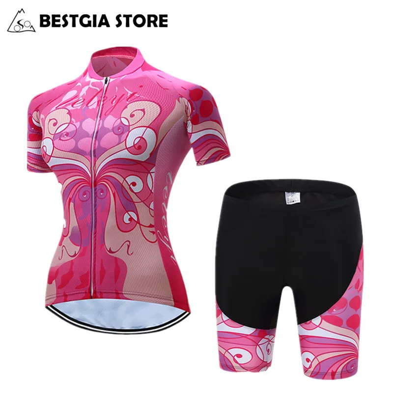 2017 Women's Bicycle Jersey Set Summer Female Riding Bike Jerseys Road Track Aero Cycling Jersey Set Breathable Race Cut Pink
2017 Women's Bicycle Jersey Set Summer Female Riding Bike Jerseys Road Track Aero Cycling Jersey Set Breathable Race Cut Pink