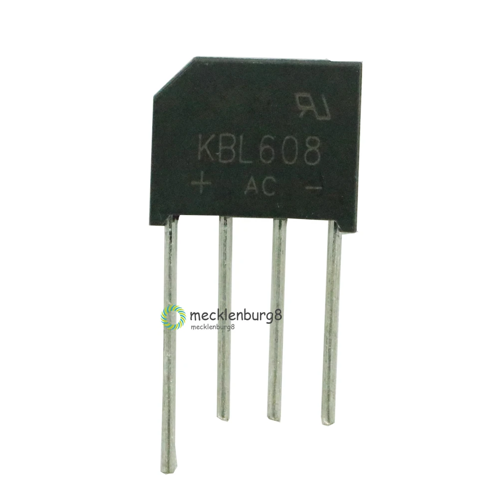 5 pieces. KBL608 800 V 6A diode bridge rectifier single phase bridge rectifier KBL-608 new arrival
5 pieces. KBL608 800 V 6A diode bridge rectifier single phase bridge rectifier KBL-608 new arrival