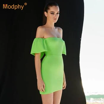 2019 Summer New Elegant Light Green Dress Sexy Slim Short Sleeve Off Shoulder Mini Dress Celebrity Runway Party Dress Vestidos
2019 Summer New Elegant Light Green Dress Sexy Slim Short Sleeve Off Shoulder Mini Dress Celebrity Runway Party Dress Vestidos