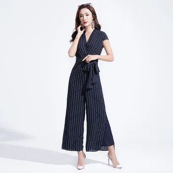 2019 Professional Style Summer New Women's European and American Fashion Casual Loose Loose Belt Wide Leg Pants Jumpsuit Suit
2019 Professional Style Summer New Women's European and American Fashion Casual Loose Loose Belt Wide Leg Pants Jumpsuit Suit