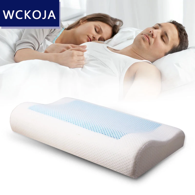 1 Pcs Memory Foam Cool Gel Pillow Summer Ice-cool Anti-snore Neck Orthopedic Sleep Pillow Cushion+Pillowcover For Home Beddings
1 Pcs Memory Foam Cool Gel Pillow Summer Ice-cool Anti-snore Neck Orthopedic Sleep Pillow Cushion+Pillowcover For Home Beddings