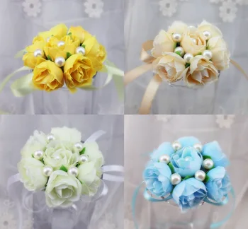 24 x Pink Blue White Champagne Yellow Purple Wedding Prom Wrist Flowers Corsage Crosage Silk Rose Flowers For Bridal Bridesmaid
24 x Pink Blue White Champagne Yellow Purple Wedding Prom Wrist Flowers Corsage Crosage Silk Rose Flowers For Bridal Bridesmaid