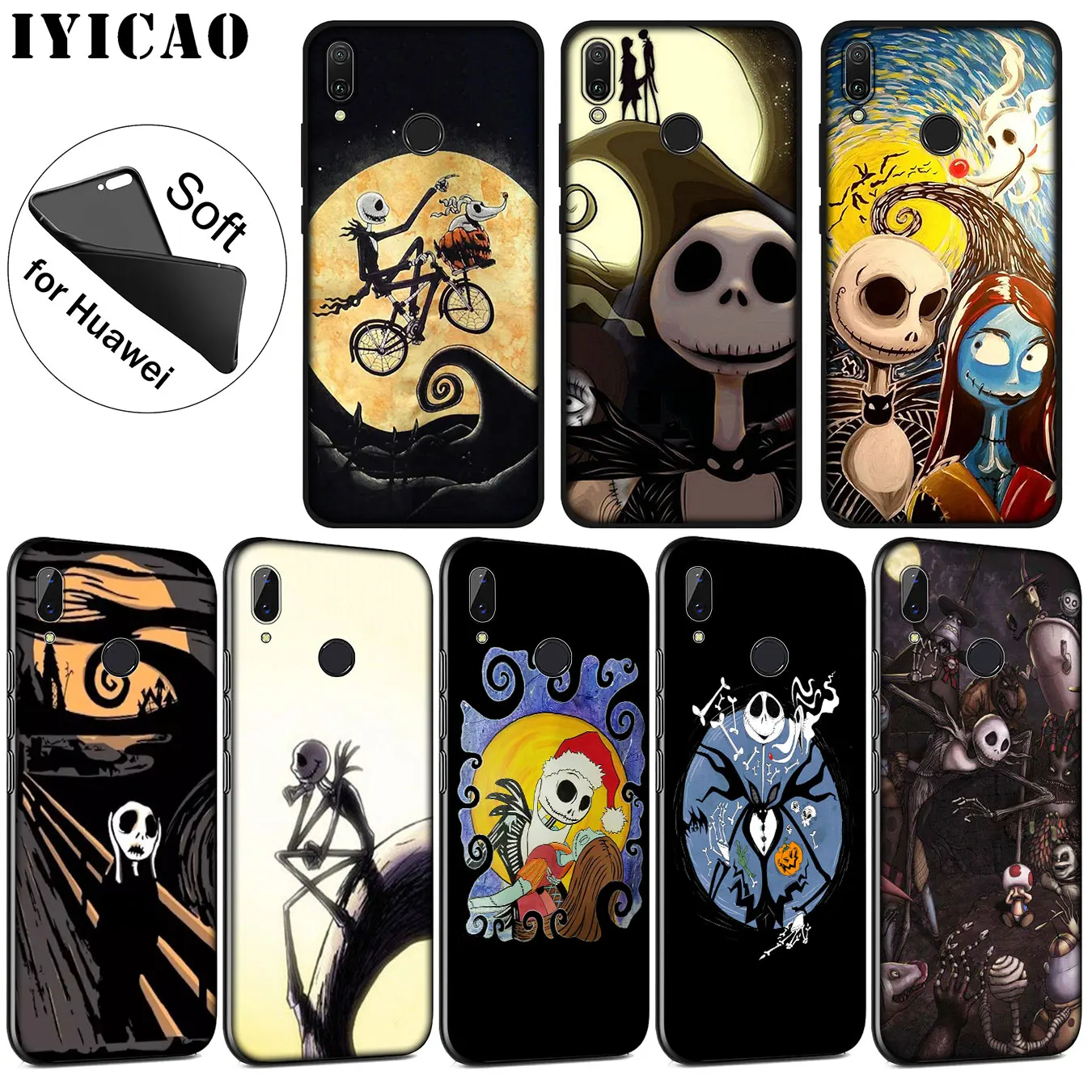 IYICAO Nightmare Tim burton Halloween jack Soft Silicone Case for Huawei P30 P20 Pro P10 P9 P8 Lite Mini 2017 2016 P Smart 2019
IYICAO Nightmare Tim burton Halloween jack Soft Silicone Case for Huawei P30 P20 Pro P10 P9 P8 Lite Mini 2017 2016 P Smart 2019