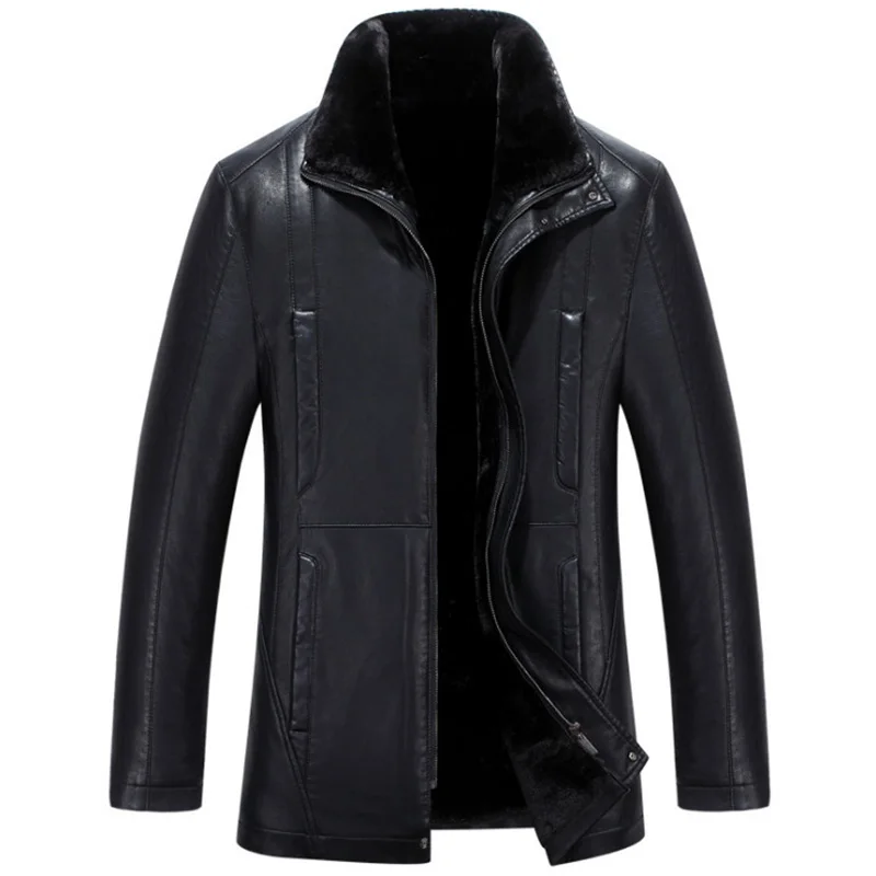 2019 New Winter Leather Jacket Men Business Casual Fleece Faux Fur Leather Jacket thicken Warm Coat Men Windbreaker Big Size 5XL
2019 New Winter Leather Jacket Men Business Casual Fleece Faux Fur Leather Jacket thicken Warm Coat Men Windbreaker Big Size 5XL