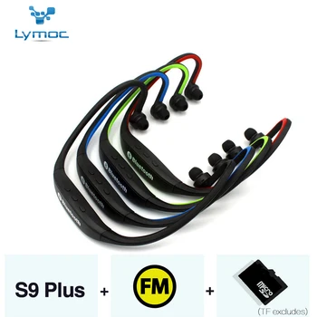 LYMOC Sport Bluetooth Headset S9 Plus FM TF Card Handsfree Wireless Earphones Stereo