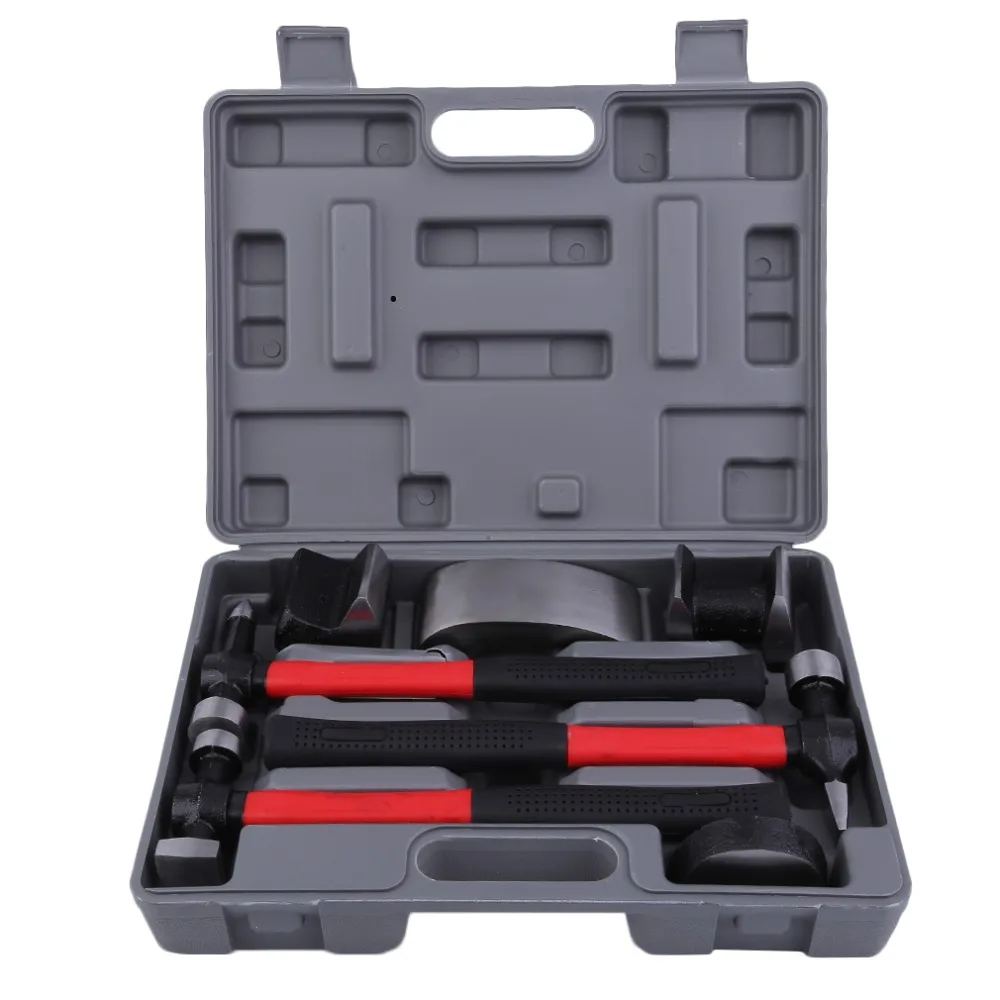 Multifunctional 7 Pieces Auto Car Vehicles Body Fender Hammer Repair Kit Sheet Metal Set Hand Tools With Carry Case
Multifunctional 7 Pieces Auto Car Vehicles Body Fender Hammer Repair Kit Sheet Metal Set Hand Tools With Carry Case