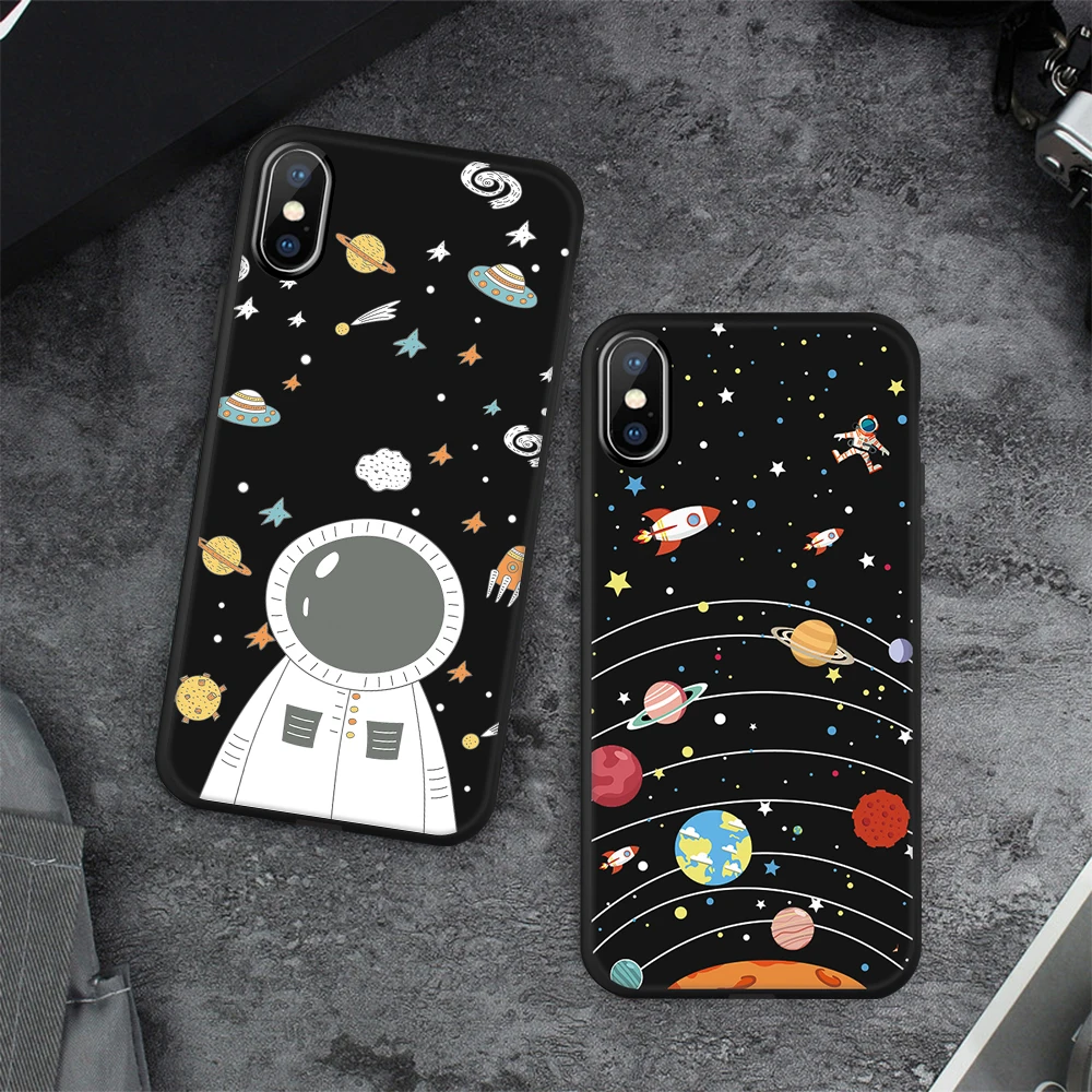 Silicone Cover Couple Case For iPhone X XR XS 6 6S 7 8 Plus 5 5S SE Lover Plant Pattern Phone Cases Back Shell For iPhone XS Max