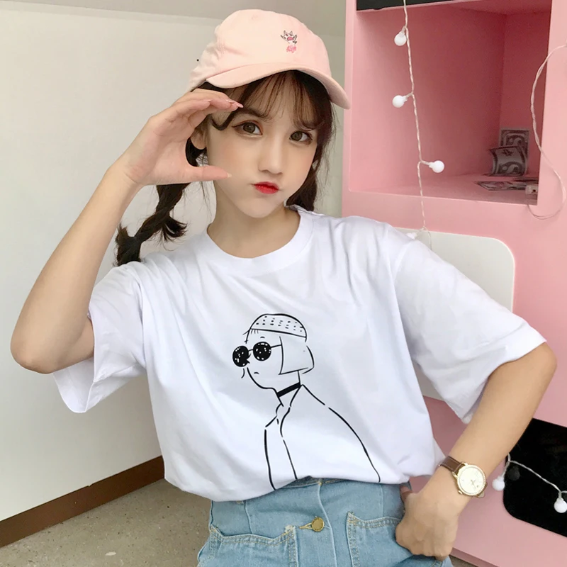KPOP O-Neck Tshirt Korean Women Casual CartoonT Shirts Short Sleeve Summer Harajuku Style Simple Streetwear Tops T-shirt
KPOP O-Neck Tshirt Korean Women Casual CartoonT Shirts Short Sleeve Summer Harajuku Style Simple Streetwear Tops T-shirt