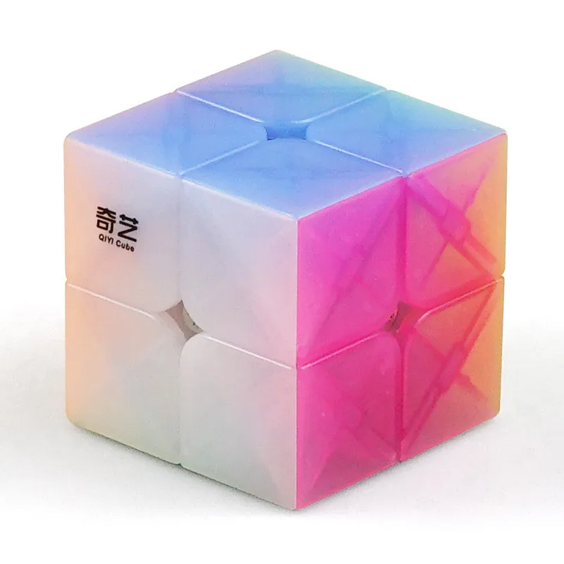 Qiyi QiDi Jelly Style Magic Cube 2x2x2 Antistress Transparent Speed Puzzle Twist for Kids Toys Brain Training Education Gift | Игрушки и