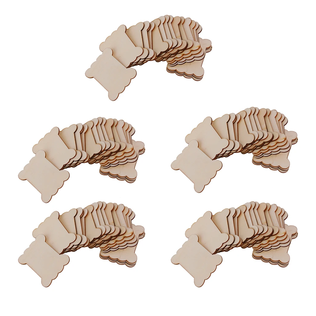 100 Pieces Wood Thread Floss Bobbins Ribbon Twine Reel Organizer 100 Pieces Wood Thread Floss Bobbins Ribbon Twine Reel Organizer