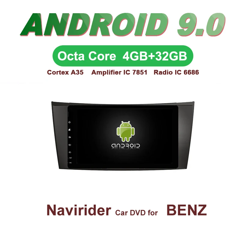 octa core Android 9.0 4GB RAM car dvd player headunit GPS navigation radio stereo audio tape recorder for BENZ W211 W463 W219
octa core Android 9.0 4GB RAM car dvd player headunit GPS navigation radio stereo audio tape recorder for BENZ W211 W463 W219