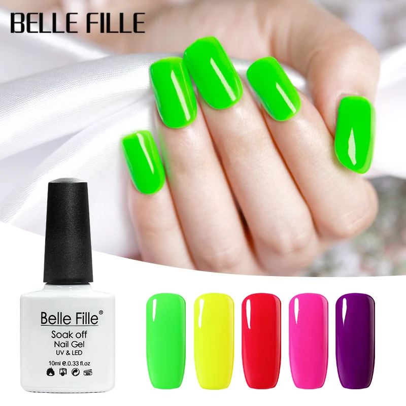 Belle Fille Nail Gel Polish Neon Color Soak Off UV Fluorescence Candy Color Gel Nail Art Lacquer Varnish Semi Permanent
Belle Fille Nail Gel Polish Neon Color Soak Off UV Fluorescence Candy Color Gel Nail Art Lacquer Varnish Semi Permanent