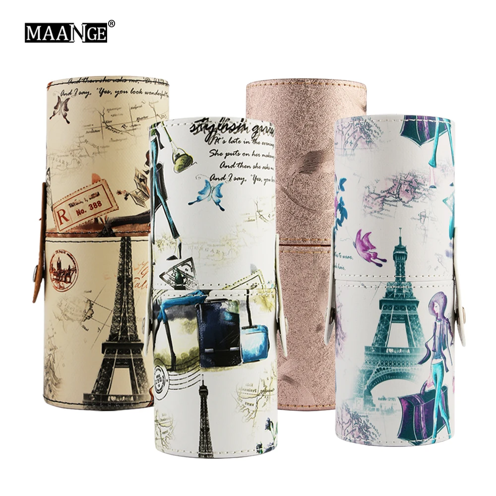 MAANGE 1Pcs Make Up Brushes Case Makeup Brush Holder Empty Round Pen Portable Organizer Cosmetic Tool PU Leather Cup Container
MAANGE 1Pcs Make Up Brushes Case Makeup Brush Holder Empty Round Pen Portable Organizer Cosmetic Tool PU Leather Cup Container