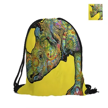 Rhinocero Printing Drawstring Backpack For Beach School Shopping Fashion Polyester Bags Women Men Pouch Backpacks Shoulder Bag
Rhinocero Printing Drawstring Backpack For Beach School Shopping Fashion Polyester Bags Women Men Pouch Backpacks Shoulder Bag