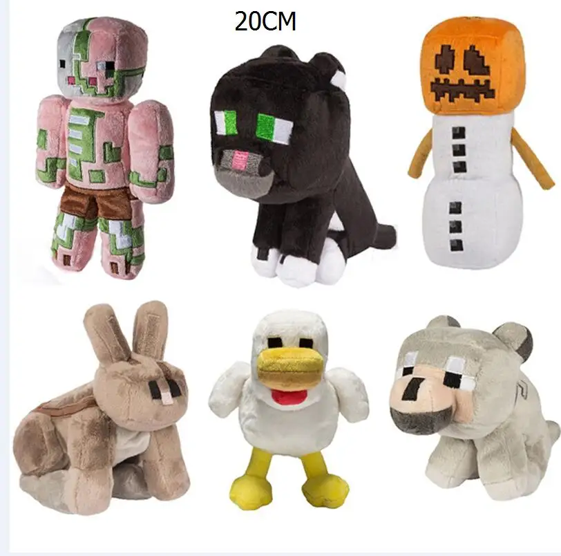 2017 New 20cm Minecraft Plush Toys Cartoon Animal Snow Golem Zombie Rabbit Stuffed Toys Soft Plush gifts For Kids
2017 New 20cm Minecraft Plush Toys Cartoon Animal Snow Golem Zombie Rabbit Stuffed Toys Soft Plush gifts For Kids