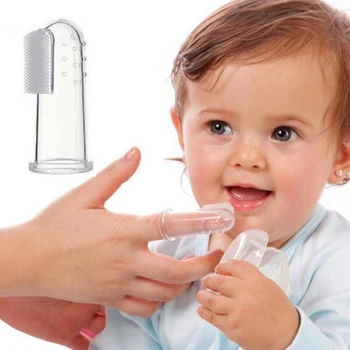 Soft Safe Silicone Baby Finger Toothbrush Children Training Teether Teething Newborn Brush Tool Teeth Care Clear Massage P0095
Soft Safe Silicone Baby Finger Toothbrush Children Training Teether Teething Newborn Brush Tool Teeth Care Clear Massage P0095