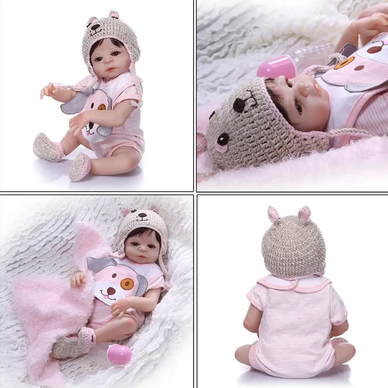 48cm Reborn Doll Realistic Full Silicone Newborn Babies Toy Girl Princess Clothes Hat Pacifier Lifelike Handmade Birthday Gift
48cm Reborn Doll Realistic Full Silicone Newborn Babies Toy Girl Princess Clothes Hat Pacifier Lifelike Handmade Birthday Gift