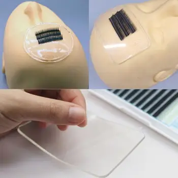Silicone Eyelash Extension Stand Pallet Pad Reuseable Rectangle Round Eye Lash Brand New Quality Tray Holder Tool