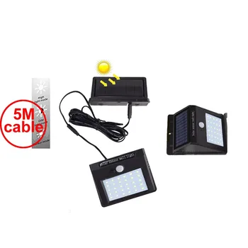 30 led solar light split mount pIR motion senser waterproof ip65 for garden patio street outdoor strips lamp new 5M cable
30 led solar light split mount pIR motion senser waterproof ip65 for garden patio street outdoor strips lamp new 5M cable