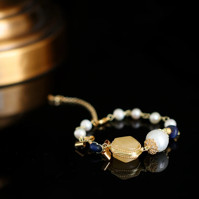 GLSEEVO Handmade Original Design Natural Fresh Water Pearl Natural Stone Adjustable Bracelet For Women Wedding Jewelry GB0133
GLSEEVO Handmade Original Design Natural Fresh Water Pearl Natural Stone Adjustable Bracelet For Women Wedding Jewelry GB0133