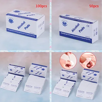 Portable 50/100pcs/lot First Aid Alcohol Swabs Pads Wipes Antiseptic Cleanser Cleaning Sterilization Home Makeup
Portable 50/100pcs/lot First Aid Alcohol Swabs Pads Wipes Antiseptic Cleanser Cleaning Sterilization Home Makeup