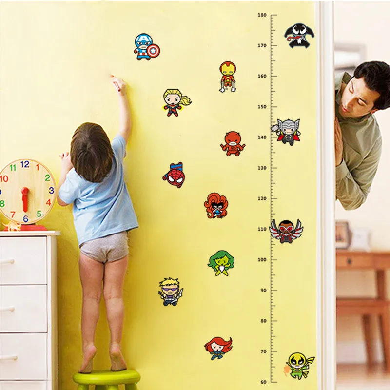 Decorate children cartoon Avengers Height stickers room Pattern Removable Wall Stickers Height Measure For Kids Room Wall Decal
Decorate children cartoon Avengers Height stickers room Pattern Removable Wall Stickers Height Measure For Kids Room Wall Decal