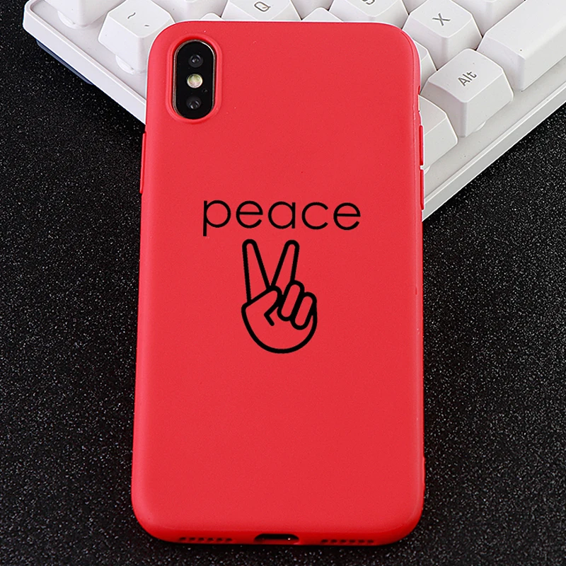 New Cell Phone Cases for IPhone 6s 7 8 Pluls X XS MAX XR Case Peace Gesture Soft TPU Silicone Mobile Phone Covers Accessories
New Cell Phone Cases for IPhone 6s 7 8 Pluls X XS MAX XR Case Peace Gesture Soft TPU Silicone Mobile Phone Covers Accessories