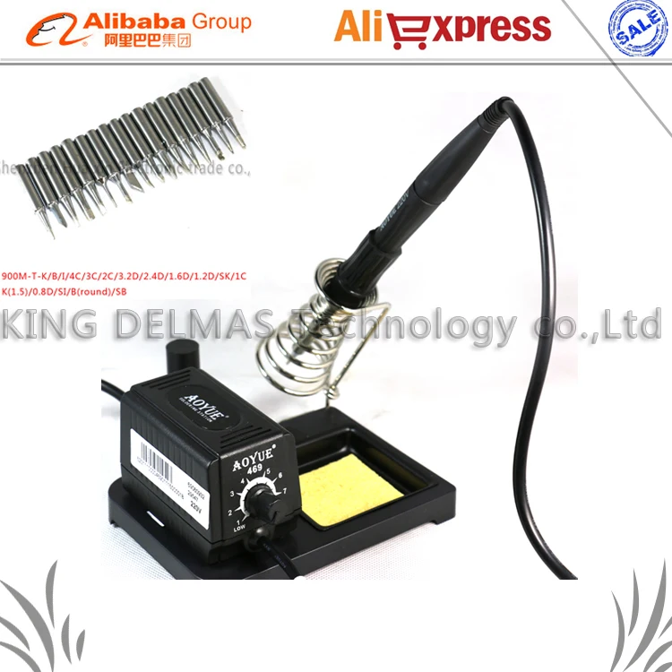 Aoyue 469 high performance Regulation soldering iron/220V ESD Adjustable portable MINI Soldering Station+17 pcs soldering tip
Aoyue 469 high performance Regulation soldering iron/220V ESD Adjustable portable MINI Soldering Station+17 pcs soldering tip