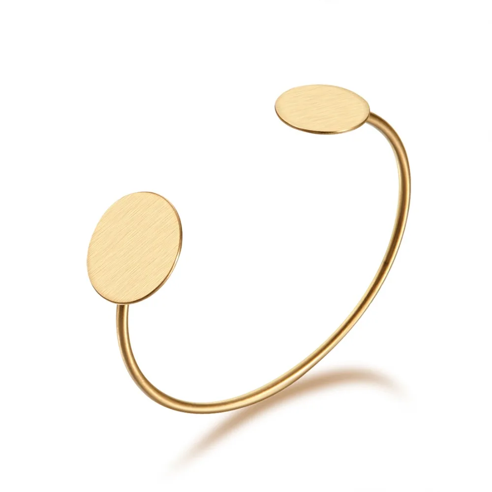 New Girls Simple Circle Health 100% Pure Titanium Bracelet For Women Cuff Opening Gold Color Bracelet Gift Fashion Jewelry
New Girls Simple Circle Health 100% Pure Titanium Bracelet For Women Cuff Opening Gold Color Bracelet Gift Fashion Jewelry