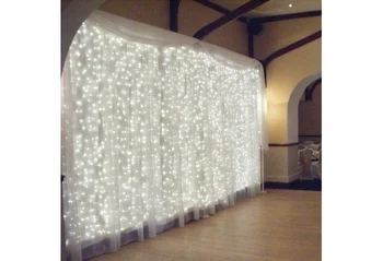 9.84x9.84ft /3Mx3M 304-LED Light Romantic Christmas Wedding Outdoor Decoration Curtain String Light (110V/220V) Standard Plug 
9.84x9.84ft /3Mx3M 304-LED Light Romantic Christmas Wedding Outdoor Decoration Curtain String Light (110V/220V) Standard Plug