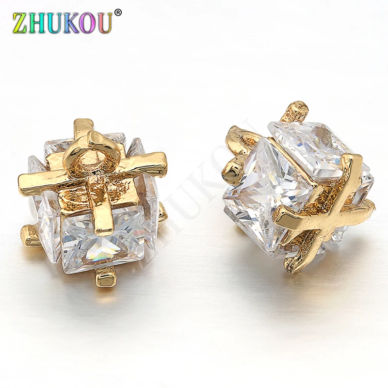 7*7mm Brass Cubic Zirconia Charms Pendants Links, Mixed Color, Hole: 1mm, Model: VD250
7*7mm Brass Cubic Zirconia Charms Pendants Links, Mixed Color, Hole: 1mm, Model: VD250
