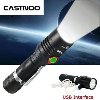 CASTNOO Flashlight Bright 5 Modes T6 3800LM Tactical LED Flashlight Torch Light for 18650 Battery USB Cable Camping Outdoor
CASTNOO Flashlight Bright 5 Modes T6 3800LM Tactical LED Flashlight Torch Light for 18650 Battery USB Cable Camping Outdoor