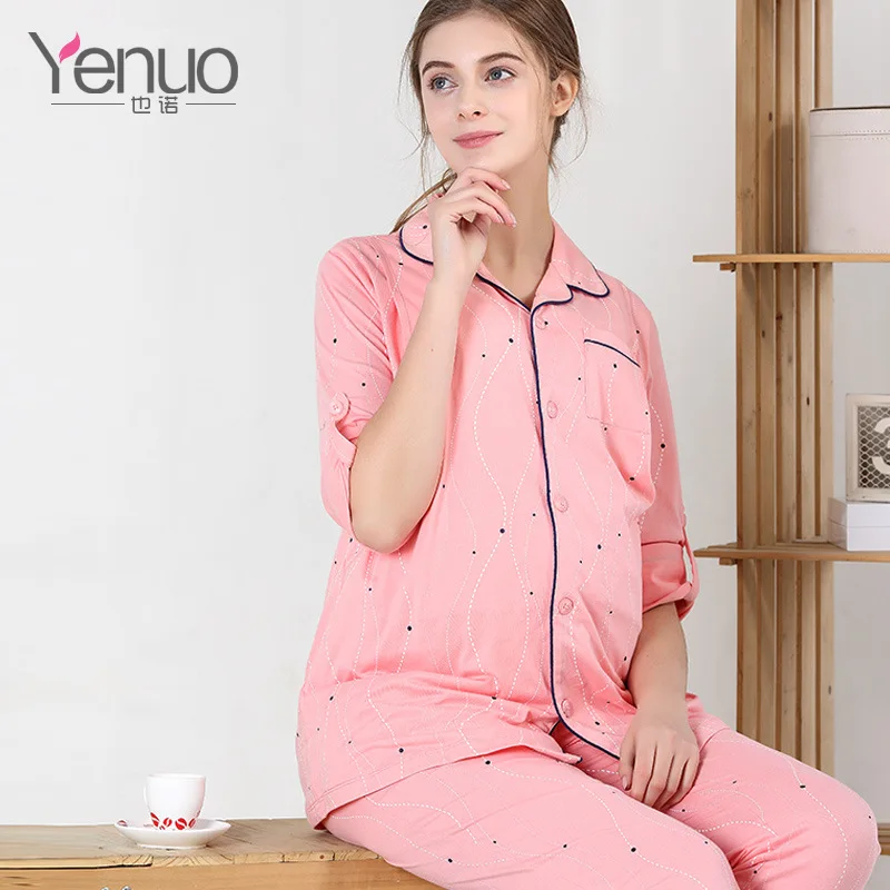 Long Slevees Cotton Maternity Clothes Set Maternity Sleepwear Breastfeeding Sleepwear Nursing Pajamas Pregnant Women Lounge
Long Slevees Cotton Maternity Clothes Set Maternity Sleepwear Breastfeeding Sleepwear Nursing Pajamas Pregnant Women Lounge