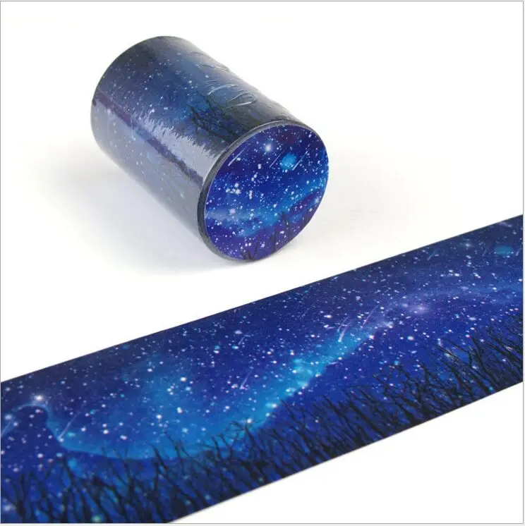 60mm Looking up at the Starry Sky Stars Night Scenery decoration washi Tape DIY planner Diary scrapbooking masking tape Escolar
60mm Looking up at the Starry Sky Stars Night Scenery decoration washi Tape DIY planner Diary scrapbooking masking tape Escolar