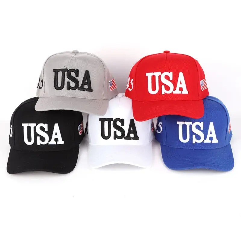 Unisex Outdoor Baseball Cap Trump 2020 Campaign Baseball Cap USA 45 American Flag 3D Embroidered Adjustable Snapback Hat
Unisex Outdoor Baseball Cap Trump 2020 Campaign Baseball Cap USA 45 American Flag 3D Embroidered Adjustable Snapback Hat