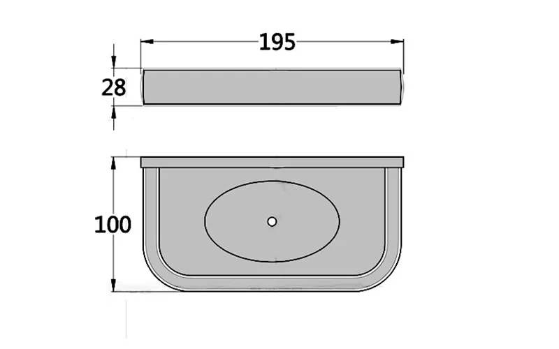 G8500 soap holder chrome size