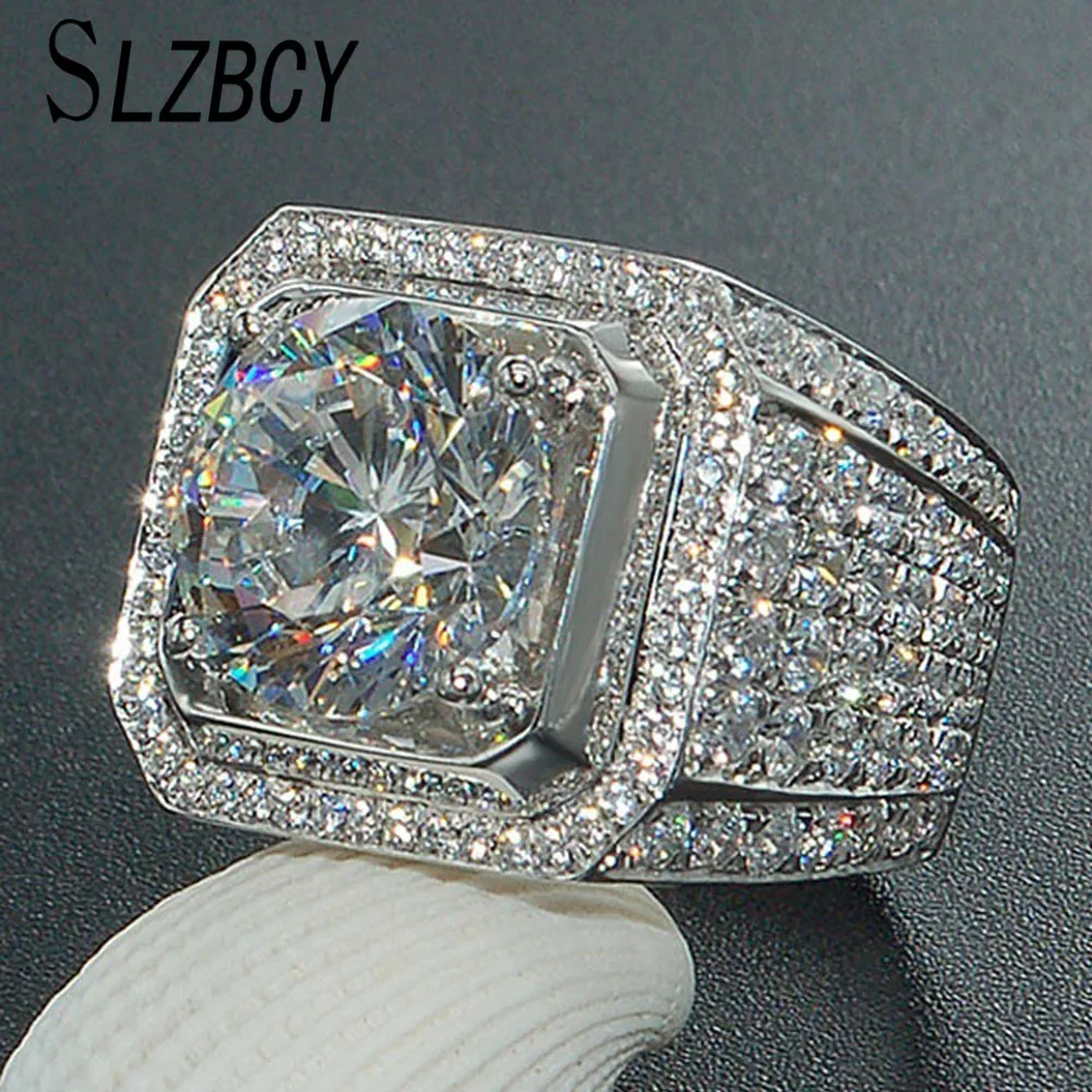 SLZBCY Big Shiny Full Crystal Rings For Women Luxury Metal Silver Color AAA Zirconia Square Wide Ring Wedding Jewelry Anillo
SLZBCY Big Shiny Full Crystal Rings For Women Luxury Metal Silver Color AAA Zirconia Square Wide Ring Wedding Jewelry Anillo