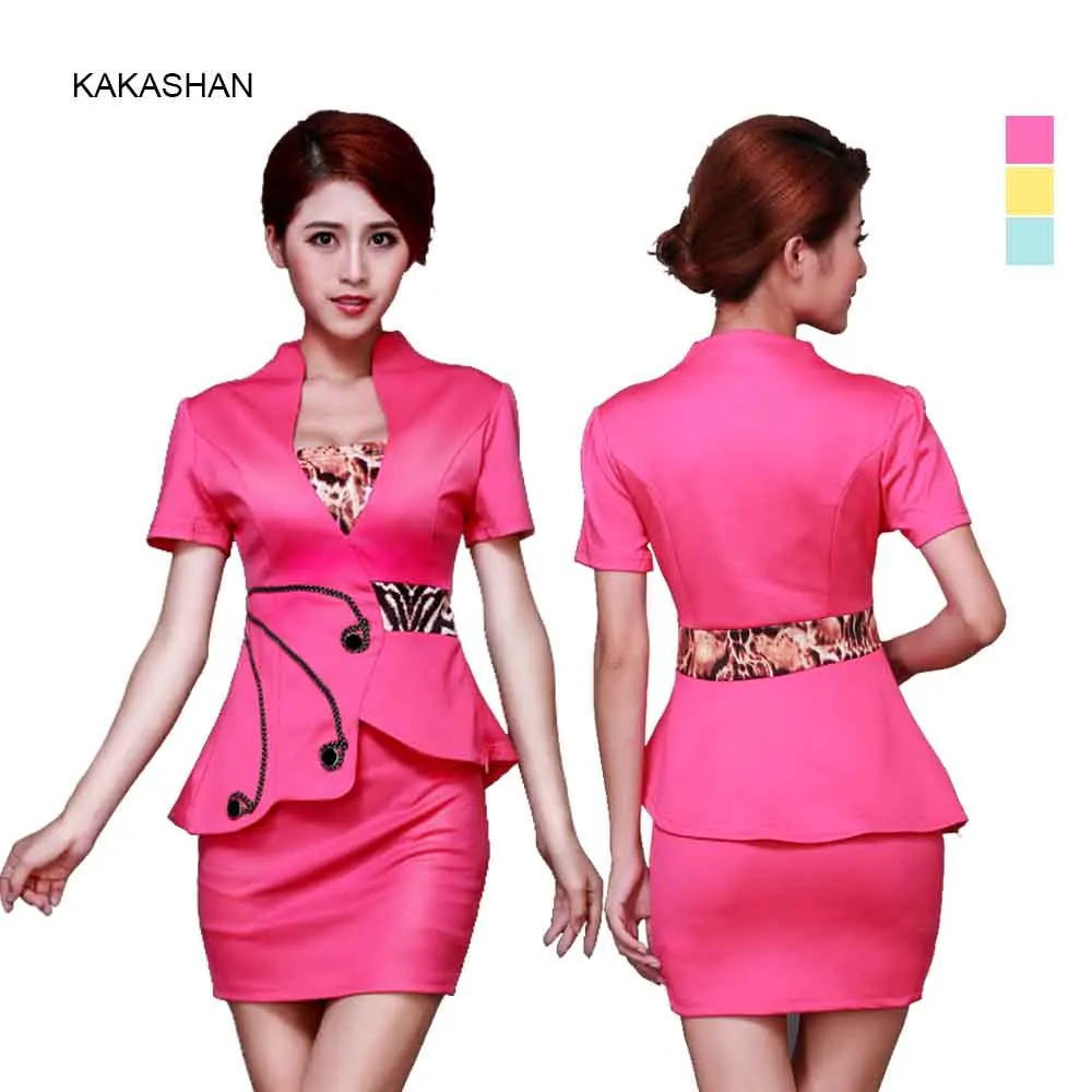 YJ2023 Women Clothing 2 Piece Set Airline Stewardess Uniforms Irregular falbala Dress Suit Temptations Ladies' Dresses
YJ2023 Women Clothing 2 Piece Set Airline Stewardess Uniforms Irregular falbala Dress Suit Temptations Ladies' Dresses